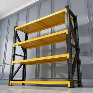 High Visibility Yellow and Black Stacking Racks