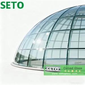 10mm 12mm Hot Bent Clear Bending Curved Tempered Glass for Elevator