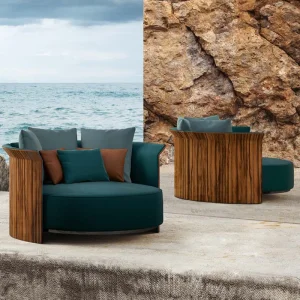 Modern Teal Loveseat