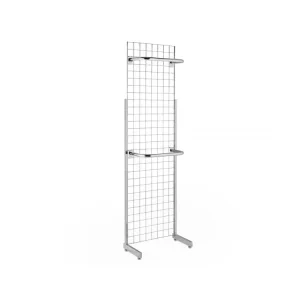 AMJ Carbon Steel 2' X 5' Retail Wire Mesh Display Gridwall Panels With Leg