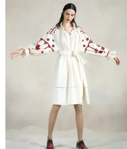 The New Spring 2021 Fashion Casual with Standing Collar and Flared Sleeve