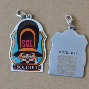 Cheap Custom Personalized Front and Back Qr Code with Printing Logo Metal Pet ID Dog Tag