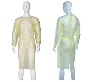 Bata de aislamiento desechable quirúrgica ropa protectora para uso médico