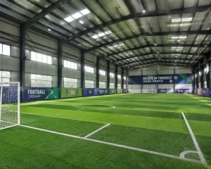 Customized Prefabricated Steel Structure Sports Hall for Football Stadium and Steel Workshop Heavy Duty Long-span Grid Design