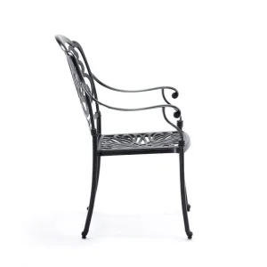 Heavy-Duty Cast Aluminum Outdoor Garden Dining Table and Chair Sets Patio Furniture