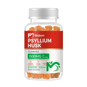 Psyllium Husk Gummies Digestive Health 1500mg 60 Count