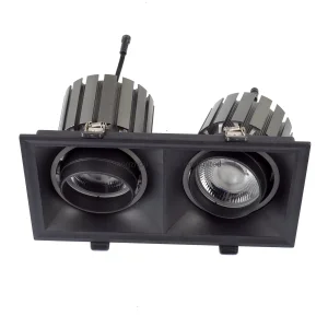 Recessed LED Spotlight 2*20W Trimless Rectangular Downlight
