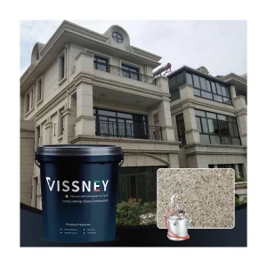 Vissney Water-Based Sand Paint Coating Smooth Finish Wall Decor