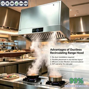 Ductless Commercial Kitchen Range Hood