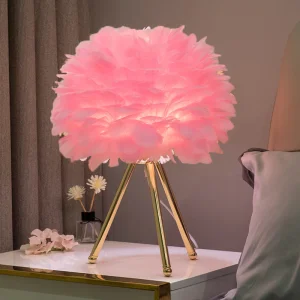 Elegant Feather Table Lamp
