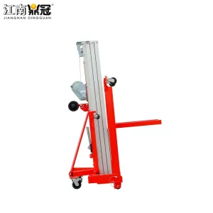 New Manual Hand Cranked Aluminum Alloy Lift Portable Lifting Platform Adjustable Height for Warehouse Maintenance