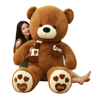 Large Plush Toy in Stock Wholesale I LOVE YOU Bear Plush Pillow Valentine Day Gifts Big Giant Baby Teddy Bear