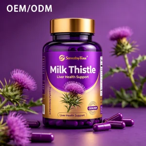Custom Milk Thistle Extract Capsules Natural Herbal Antioxidant Daily Supplement Bulk Order Available