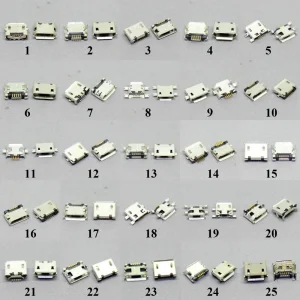موصل ميكرو USB 5 موصل ميكرو USB جاك منفذ شحن ميكرو USB، منفذ شاحن نوع C