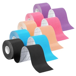Factory Price Cotton Kinesiology Tape for Knee and Ankle Hypoallergenic Athletic Tape for Injury Support and Swelling Reduction
