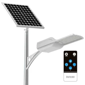 Luminária de Rua Solar de Alta Qualidade LiFePO4 Controlador MPPT IP65 Iluminação para Estacionamento Externa à Prova d'Água