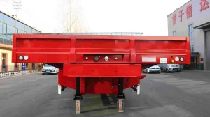Low Bed Semi Trailer For Transporting Large tonnage cargo