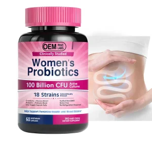 OEM ODM Custom Women's Vaginal Probiotic Capsules pH Balance Capsules Supporting Microbiome Balance Herbal Supplements