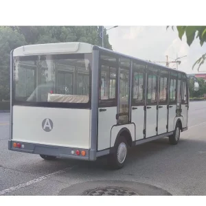 Chinese 23 Seater Shuttle 23-Seats 23 Passenger Closed Sightseeing Vehicle Electric Sightseeing Bus Car