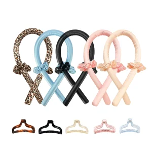 Iron Heatless Curling Rod Headband