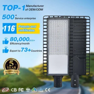 Outdoor Waterproof IP66 Die-Casting Aluminum 50W 100W 150W 200W SMD LED Street Light