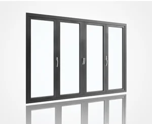 High Insulation Sound Proof Aluminum Folding Door with Ss Mesh