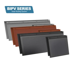 Top Quality Bipv Solar Panel Glass Facade for Building Solar Roof Tiles Photovoltaic Solar Roof Tile Bipv for Building