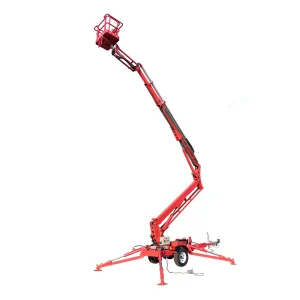 Factory Hot Sale Mini Electric 12m-22m Cross Country Truck Mounted Tracked Crawler Rough Terrain Articulating Boom Lift