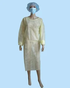 Batas de aislamiento desechables médicas económicas ropa protectora