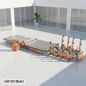 All-in-One Automatic Glass Cutting System Including Loading &amp; Breaking Functions with Servo Technology and Helical Rack System