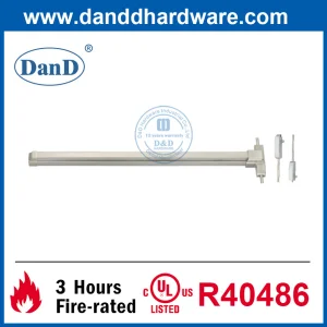 UL Listed ANSI SS304 Door Hardware Push Bar Fire Exit Device Fire Rateed Vertical Commercial Door Panic Exit Devices