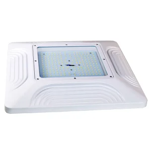 50W to 100W Square LED Canopy Lights for Petrol Station Waterproof Surface Mount Commercial LED Canopy 5 Years Warranty