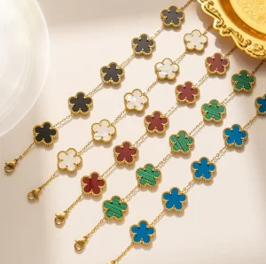 Pulseira Flor Aço