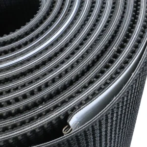 Black PVC Rough Conveyor Belt
