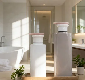 High Quality Plastic Cosmetic Packaging 300/500/750ml Recyclable Travel-Friendly Refillable Press-Type Lotion Bottle