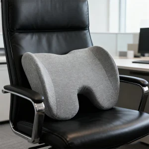 Memory Foam Lumbar Support Cushion Pregnancy Back Support Pillow Lumbar Cushion Lower Back Pillow for Bed