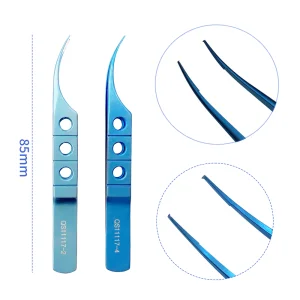 85mm Ophthalmic Colibri Conjunctiva Toothed Forceps Fine Piers Tips Tweezers Ophthalmic Surgical Instrument