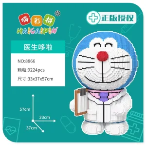 Existing Goods Cute Doraemon Series Toy DIY Children Puzzle Assembly Building Blocks