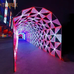 Toprex Outdoor Arch Street Christmas Festival Wedding Decoration 3D LED Tunnel Motif Light