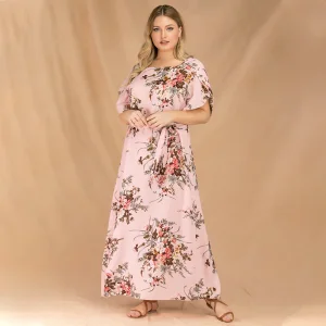2022 Summer Women's Plus Size Printed Dress Fashion Dress