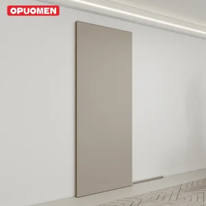 Trackless Wooden Ghost Door Aluminum Alloy Sliding Door Bedroom Kitchen Bathroom Door