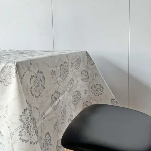 Custom Grey Printed Vinyl Tablecloth Exporters, Factory