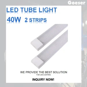 Tubo Linear 2-4 Linha 20W 40W 60W 80W 100W 120cm Luz LED de Montagem na Parede