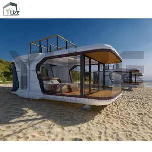 Customizable Smart 1 Bedroom Mobile Smart Modular Vessel Capsule House for Scenic Retreats and Outdoor Resorts