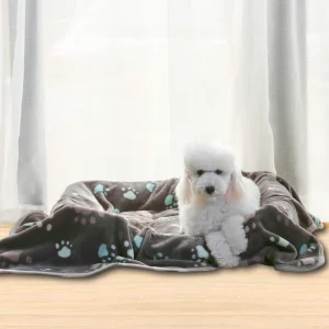 Washable Microplush Fleece Dog Blanket Throw Cozy Warm Soft Pet Blanket