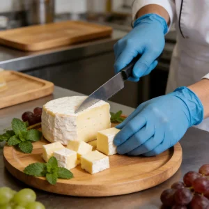 Blue Sail Vitrile Gloves, Blended Gloves, Smooth Surface, Blue Color, En455 Certified