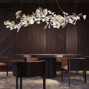 Modern Chandelier Ginkgo Leaf