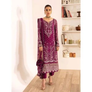 Luxury Embroidered Chiffon Wedding Suit