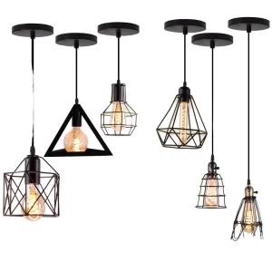 Industrial Iron Cage Decorative Lights Vintage
