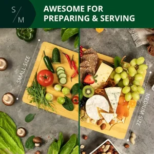 Reversible Pre-Oiled Bamboo Chopping Board with Juice Groove